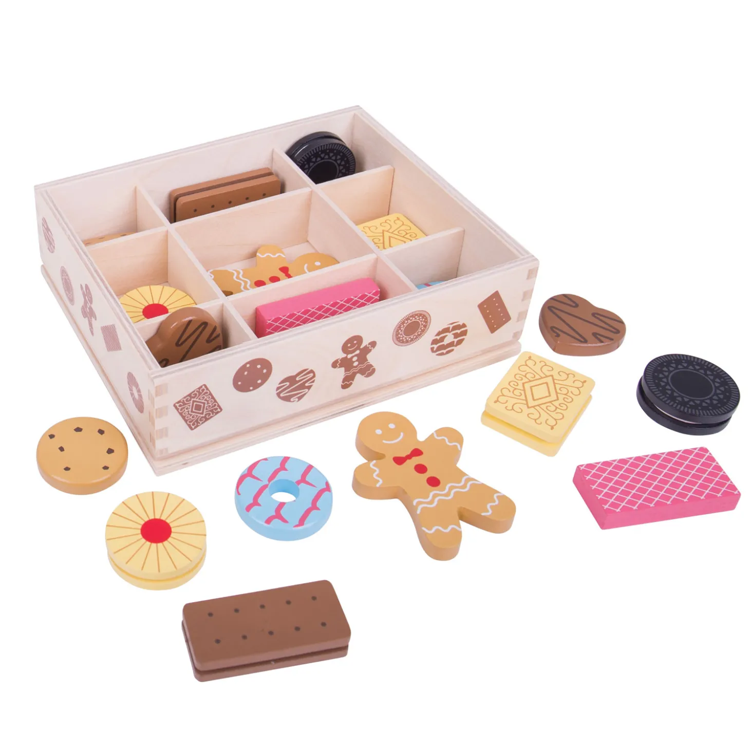 Bigjigs Houten Kistje met Koekjes
