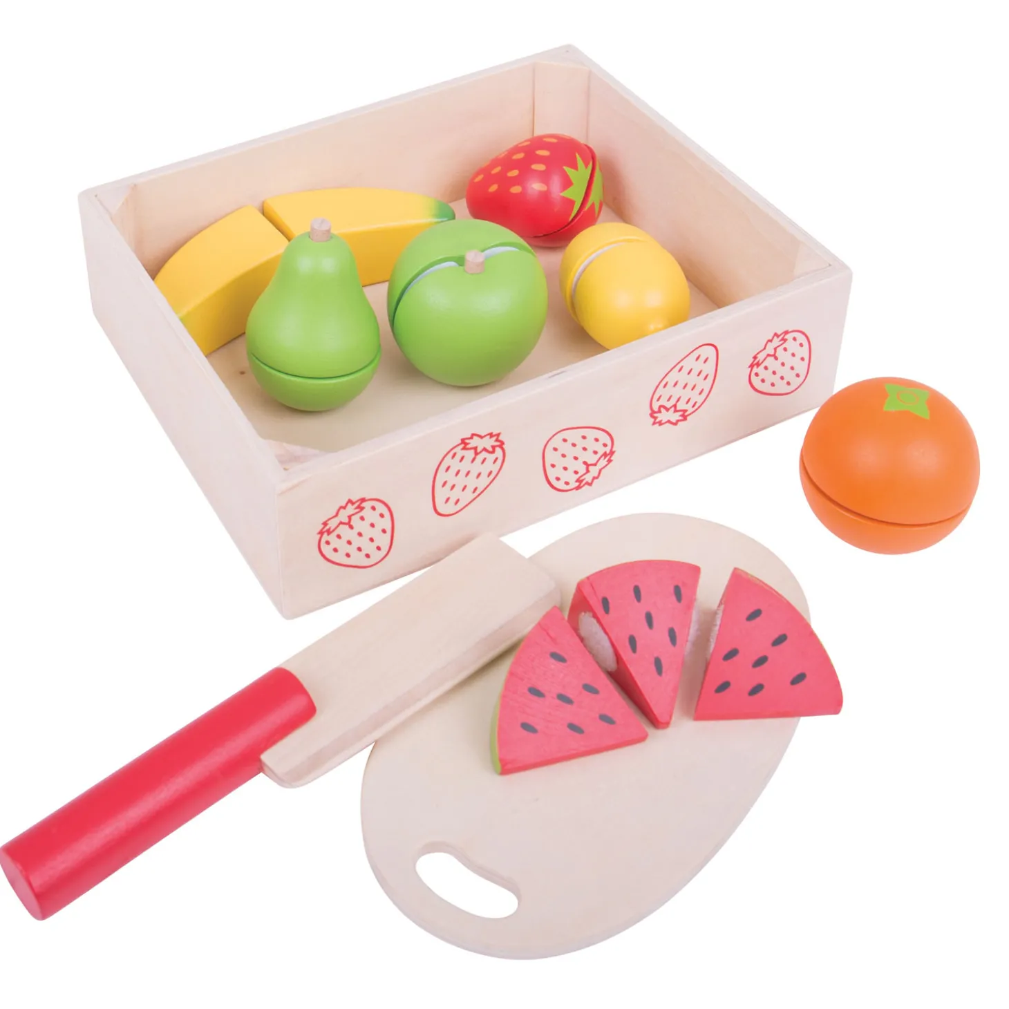 Bigjigs Houten Kistje met Snijfruit