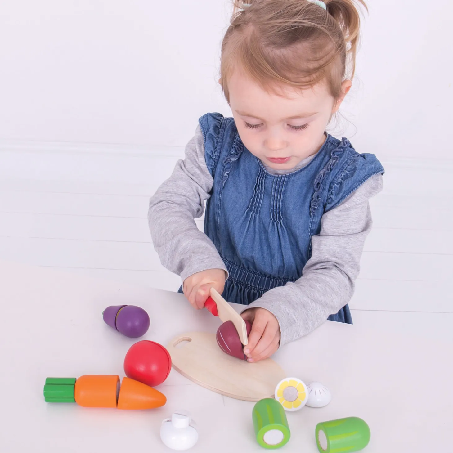 Bigjigs Houten Kistje met Snijgroenten