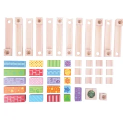 Bigjigs Houten Knikkerbaan, 53dlg.