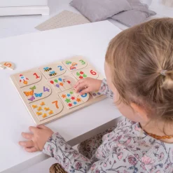 Bigjigs Houten Leerpuzzel Getallen, 18dlg.