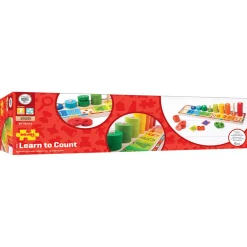 Bigjigs Houten Leerspel Tellen, 55dlg.