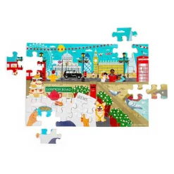 Bigjigs Houten Londen Stad Vloerpuzzel, 48st.