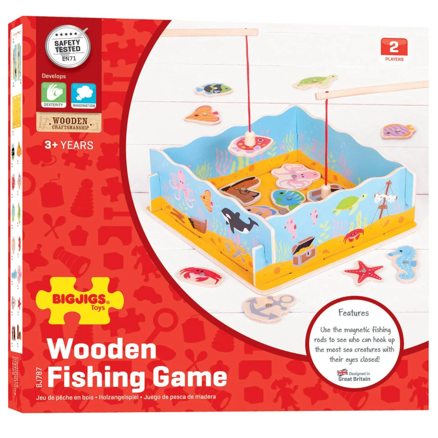 Bigjigs Houten Magnetisch Visspel