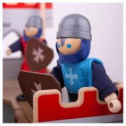 Bigjigs Houten Middeleeuwse Ridders, 4st.