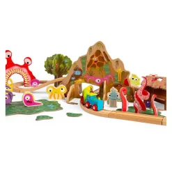 Bigjigs Houten Monster Treinset, 50dlg.