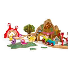 Bigjigs Houten Monster Treinset, 50dlg.