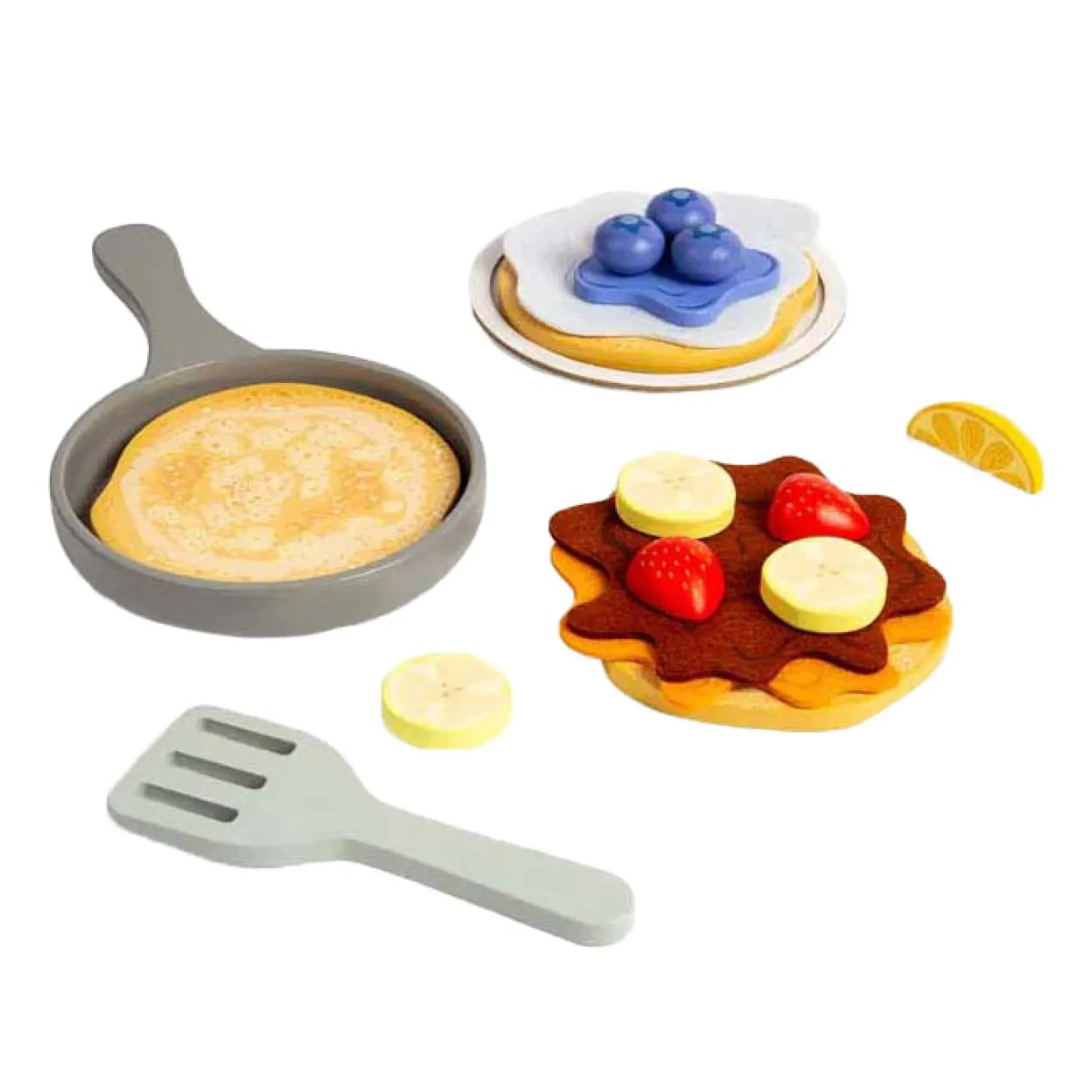 Bigjigs Houten Pannenkoeken Speelset, 16dlg.