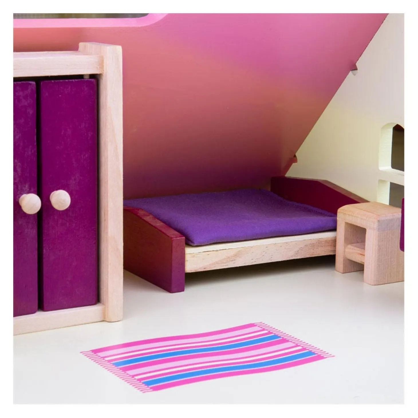 Bigjigs Houten Poppenhuis Meubels, 27dlg.