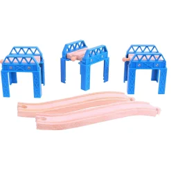 Bigjigs Houten Rail - Brugdelen, 3st.