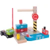 Bigjigs Houten Rails - Container Scheepswerf