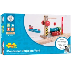 Bigjigs Houten Rails - Container Scheepswerf