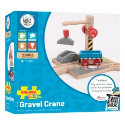 Bigjigs Houten Rails - Gravel Kraan