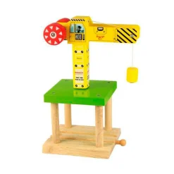 Bigjigs Houten Rails -  Hijskraan