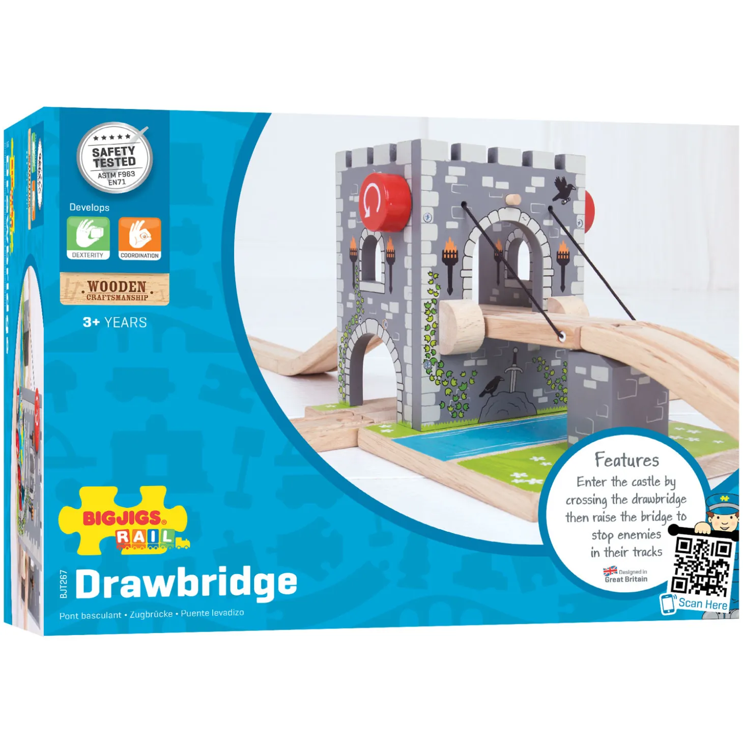 Bigjigs Houten Rails - Ophaalbrug