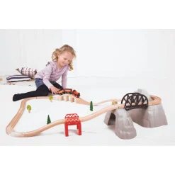 Bigjigs Houten Rails - Rocky Mountain Uitbreidingsset, 12dlg.