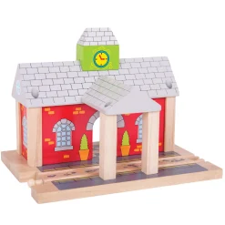 Bigjigs Houten Rails - Spoorwegstation