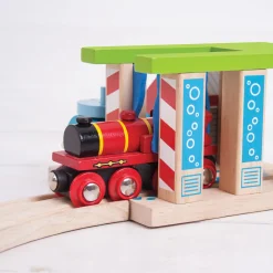 Bigjigs Houten Rails - Wasstraat voor Treinen