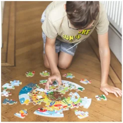 Bigjigs Houten Seizoenen Vloerpuzzel Rond, 50st.