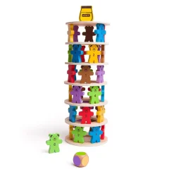 Bigjigs Houten Stapelspel Teddyberen.