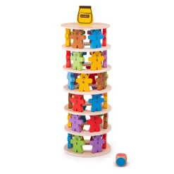 Bigjigs Houten Stapelspel Teddyberen.