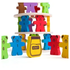 Bigjigs Houten Stapelspel Teddyberen.