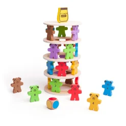 Bigjigs Houten Stapelspel Teddyberen.
