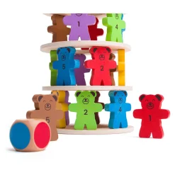 Bigjigs Houten Stapelspel Teddyberen.