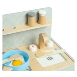 Bigjigs Houten Tafelbladkeukentje, 7dlg.