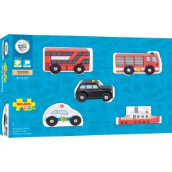 Bigjigs Houten Voertuigen, 5st.