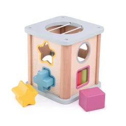 Bigjigs Houten Vormenstoof, 9dlg. - FSC 100%