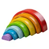 Bigjigs Klein Houten Regenboog Stapelspel, 11dlg.