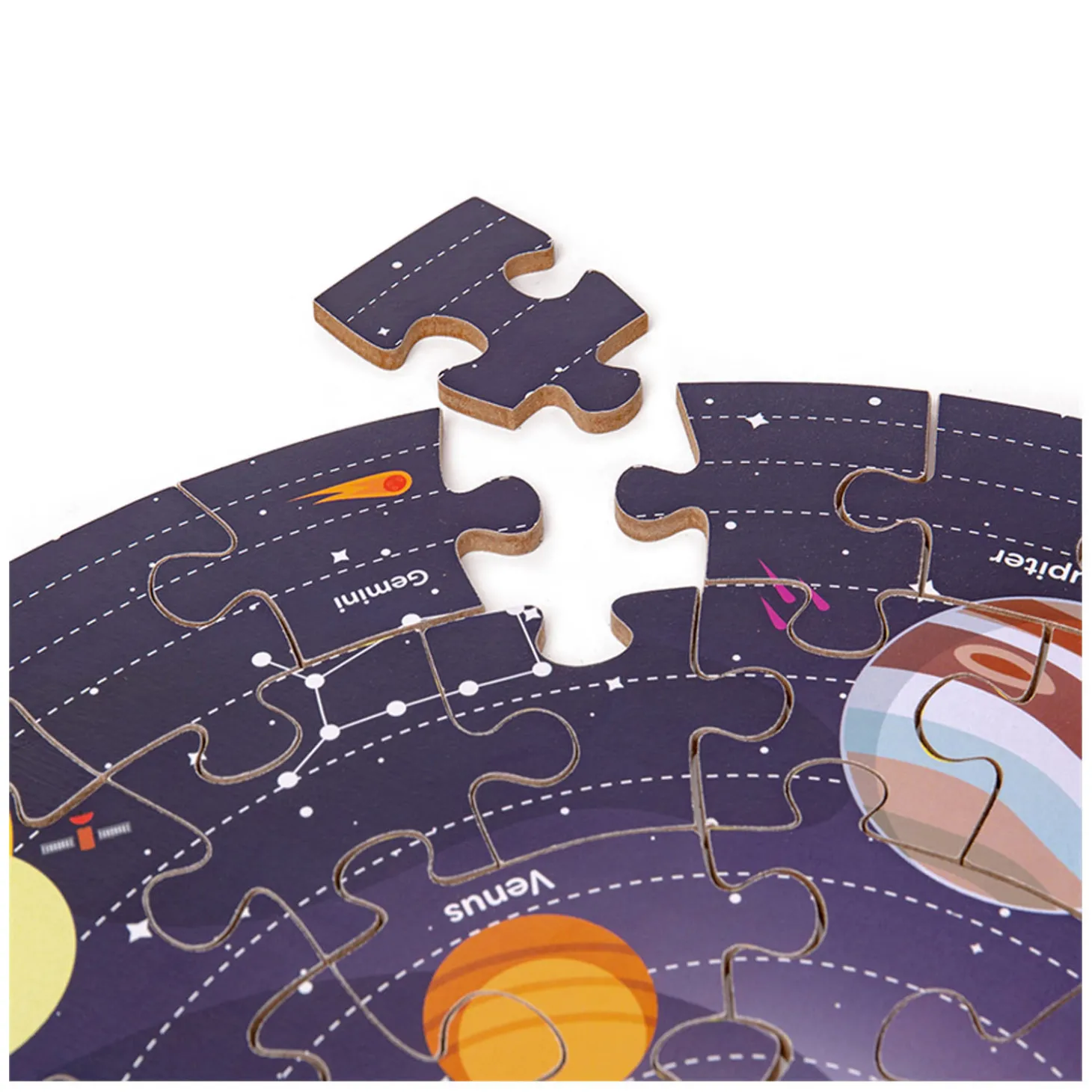 Bigjigs Vloerpuzzel Zonnestelsel Rond, 39cm
