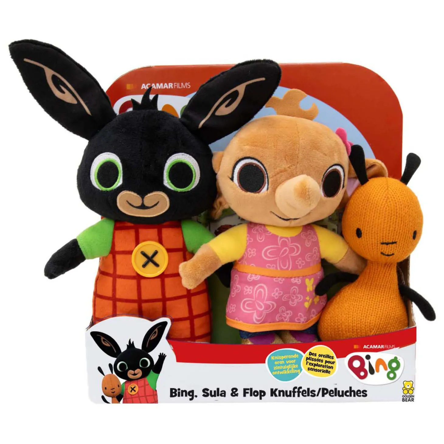 Bing, Sula & Flop knuffels, Set van 3