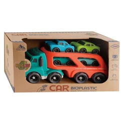 Bio-plastic Transporter Vrachtwagen met 4 Auto's