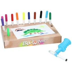 Blaaspennenset met Pompje Dinosaurus