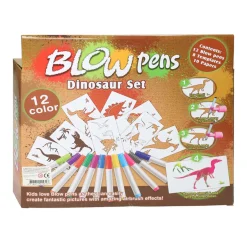 Blaaspennenset met Pompje Dinosaurus