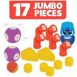 Blockaroo Magnetische Foam Blokken Dieren, 17dlg.