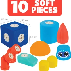 Blockaroo Magnetische Foam Blokken Robot Box, 10dlg.