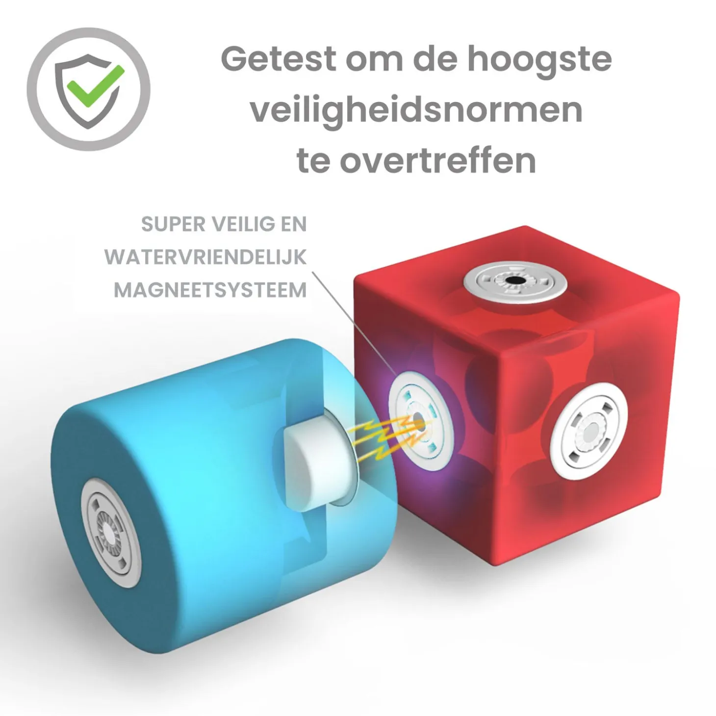 Blockaroo Magnetische Foam Blokken Vliegtuig Box, 10dlg.