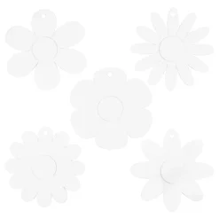 Bloemen Wit, 5x 3st.