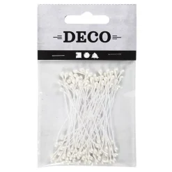 Bloemmeeldraden Wit Parelmoer, 100st.