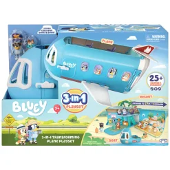 Bluey 3in1 Vliegtuig met 2 Speelfiguren