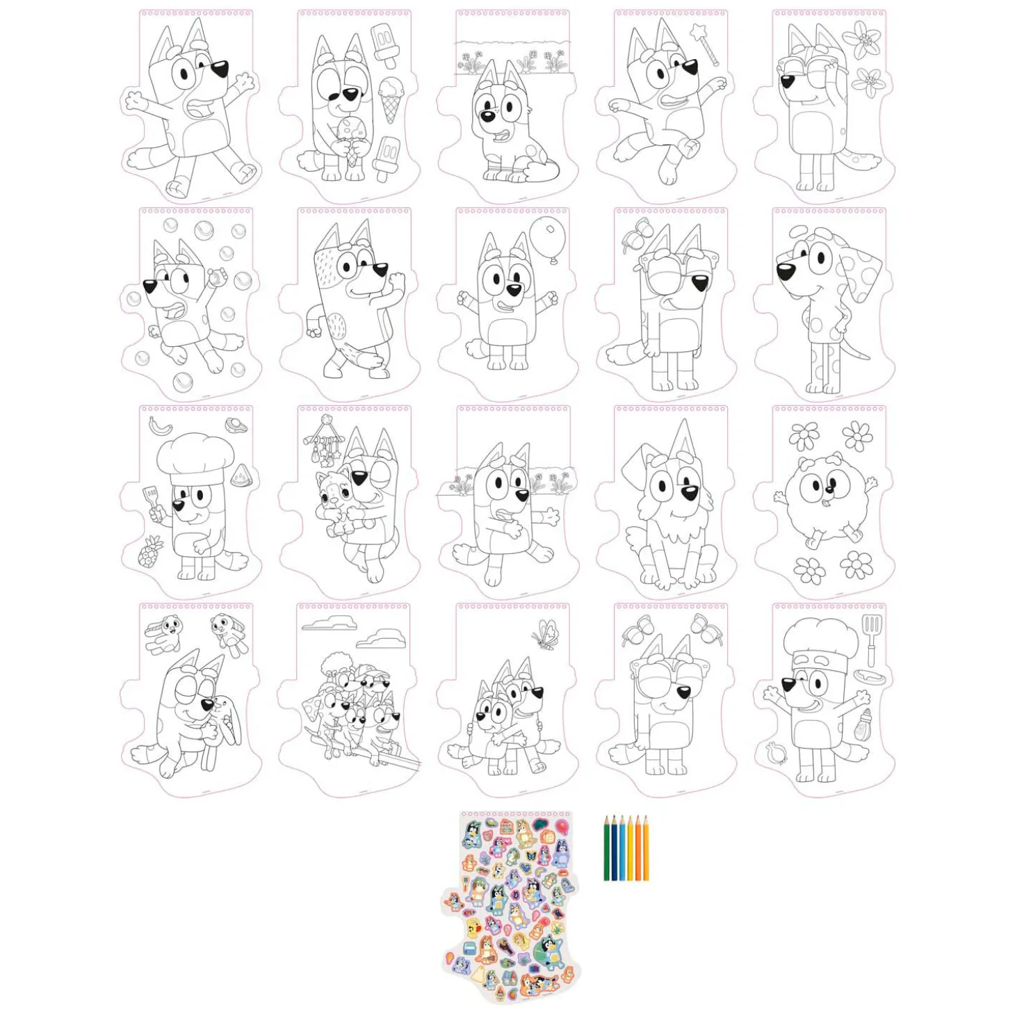Bluey Kleurset Met Potloden