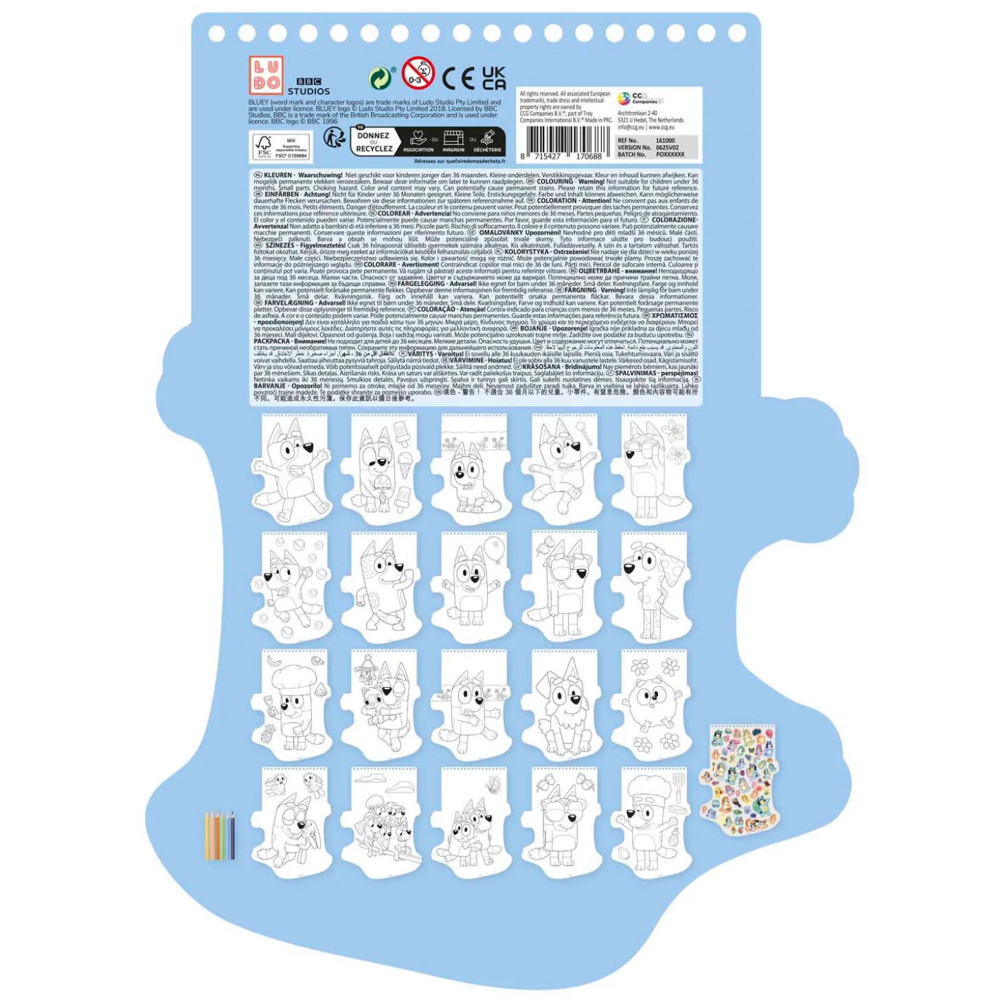 Bluey Kleurset Met Potloden