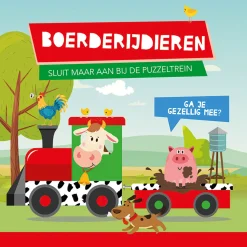 Boek en Puzzeltrein Boerderijdieren