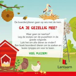 Boek en Puzzeltrein Boerderijdieren