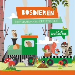 Boek en Puzzeltrein Bosdieren