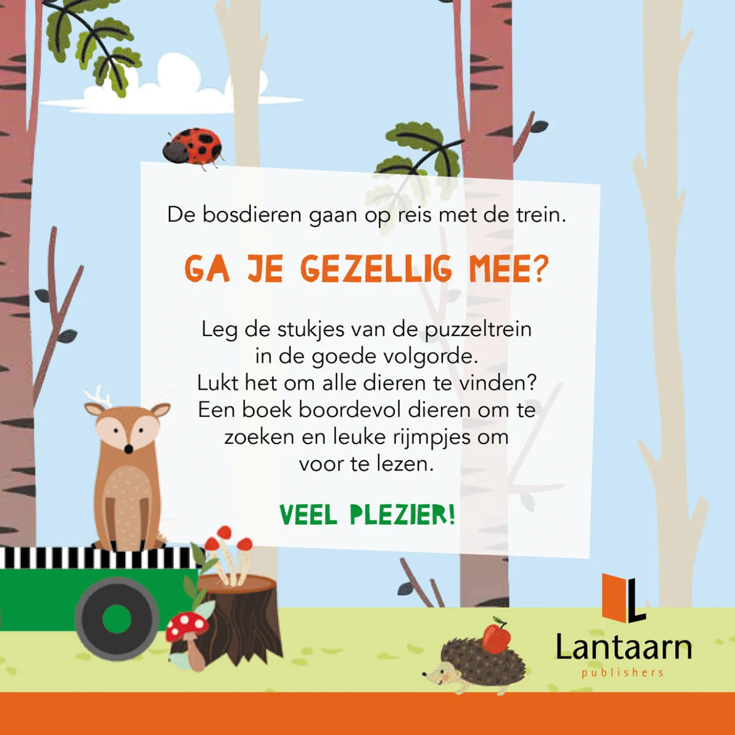 Boek en Puzzeltrein Bosdieren