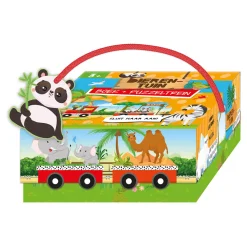 Boek en Puzzeltrein Dierentuin